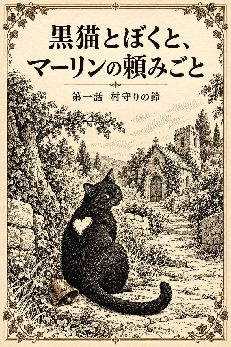 黒猫とぼくと、マーリンの頼みごとの表紙