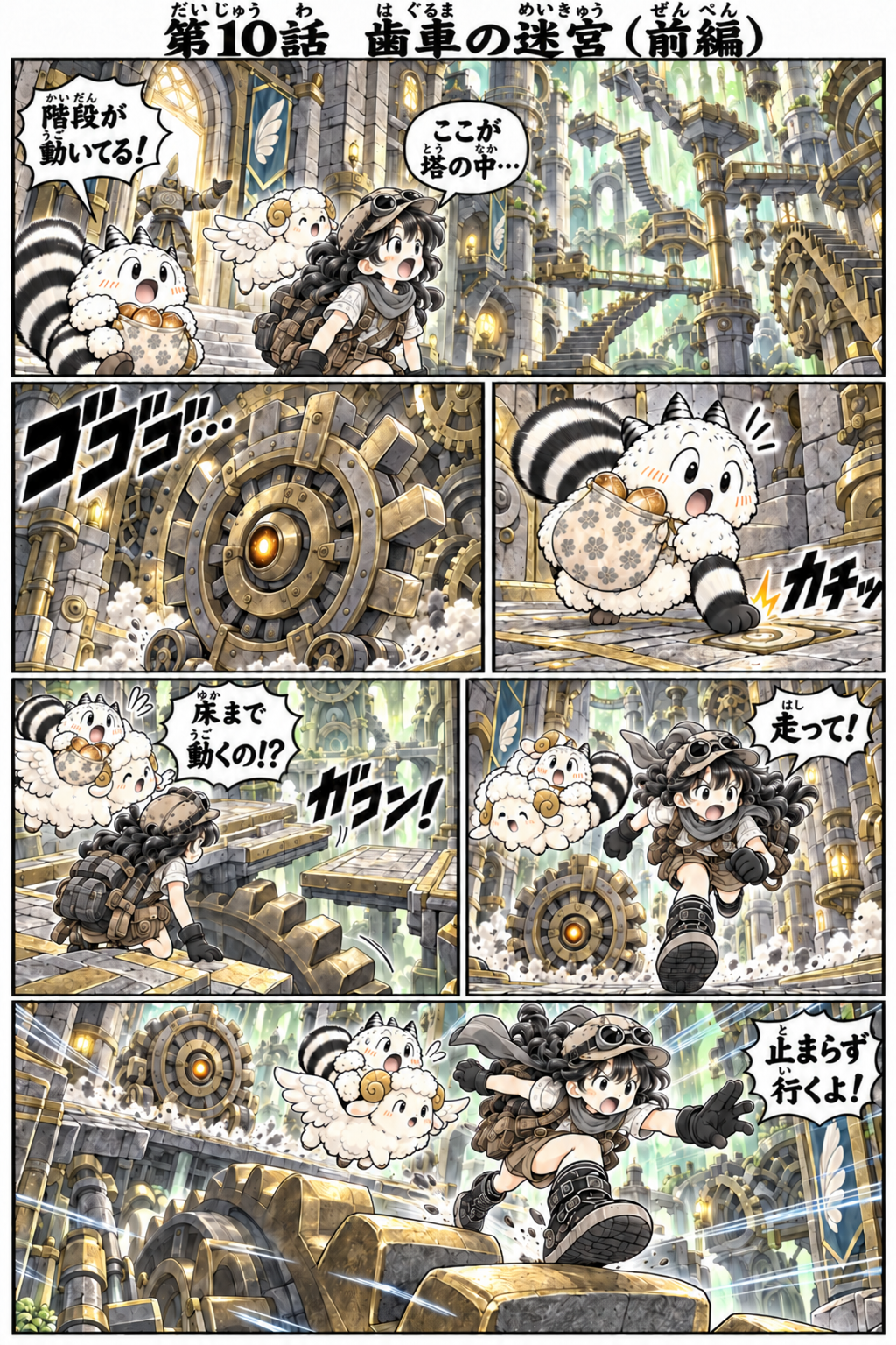 リコとポムのふしぎな冒険 第1部 本文 11 / 18（ふりがな付き）
