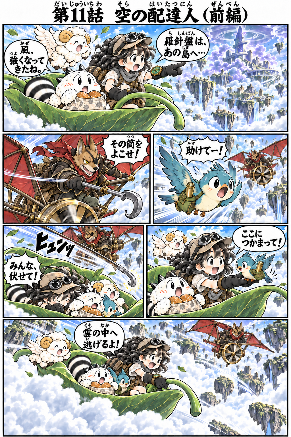 リコとポムのふしぎな冒険 第1部 本文 13 / 18（ふりがな付き）