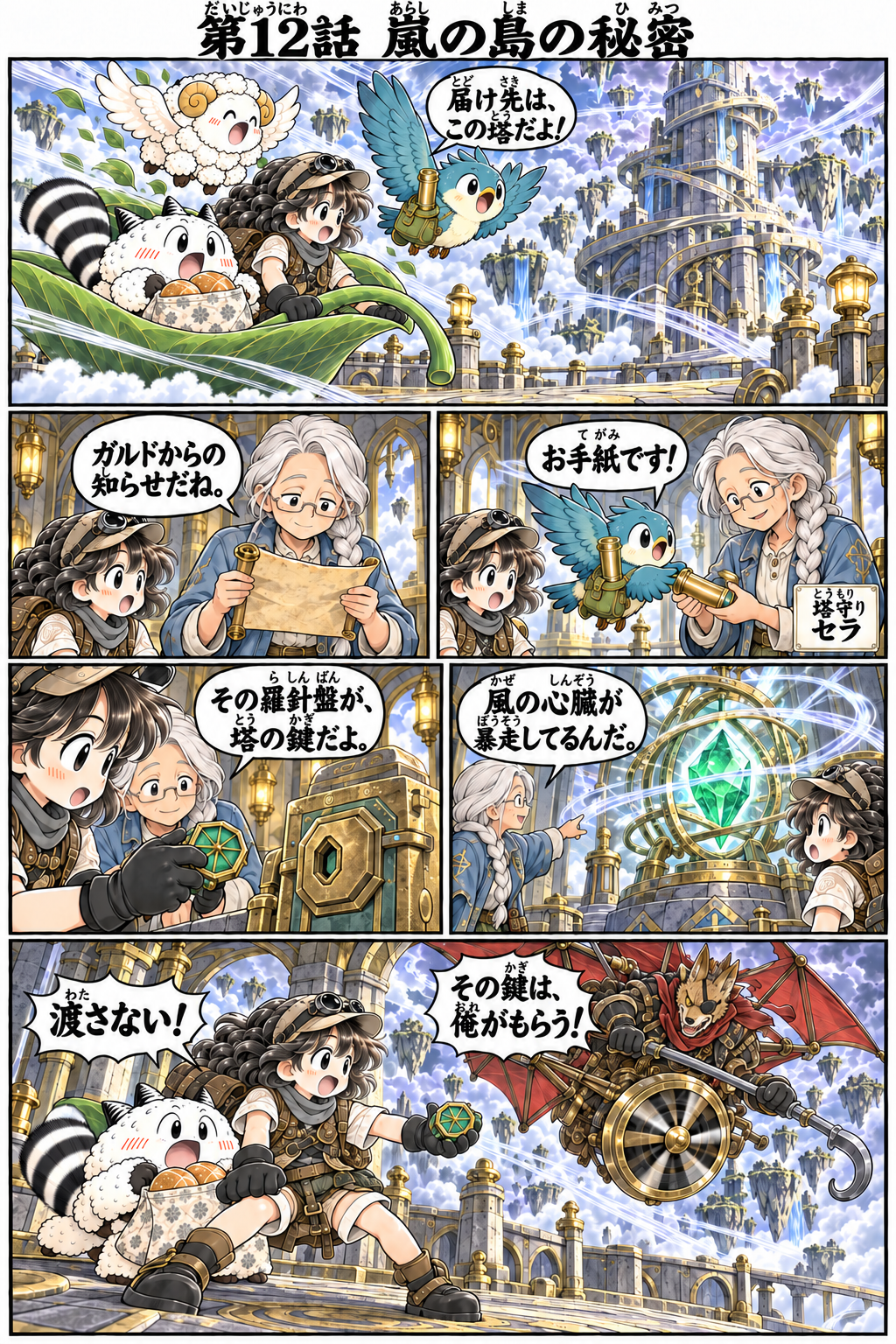 リコとポムのふしぎな冒険 第1部 本文 15 / 18（ふりがな付き）